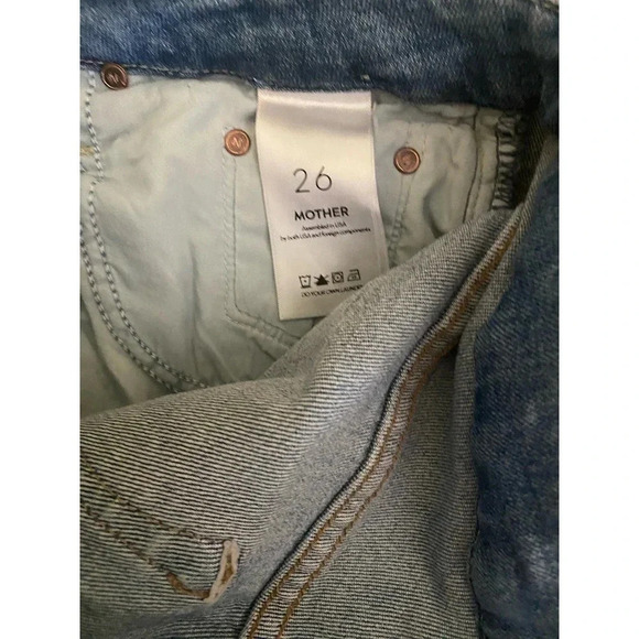 Mother The Looker Ankle Step Fray Jeans Exposed Secret Sister Size 26 - Picture 11 of 13